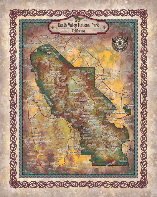 Discovery Map Series: The sites of Death Valley National Park, California image