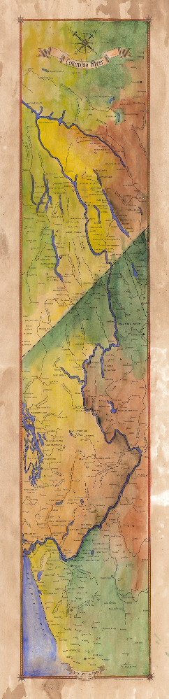 Discovery Map Series: Columbia River, Headwaters to the Pacific Ocean image