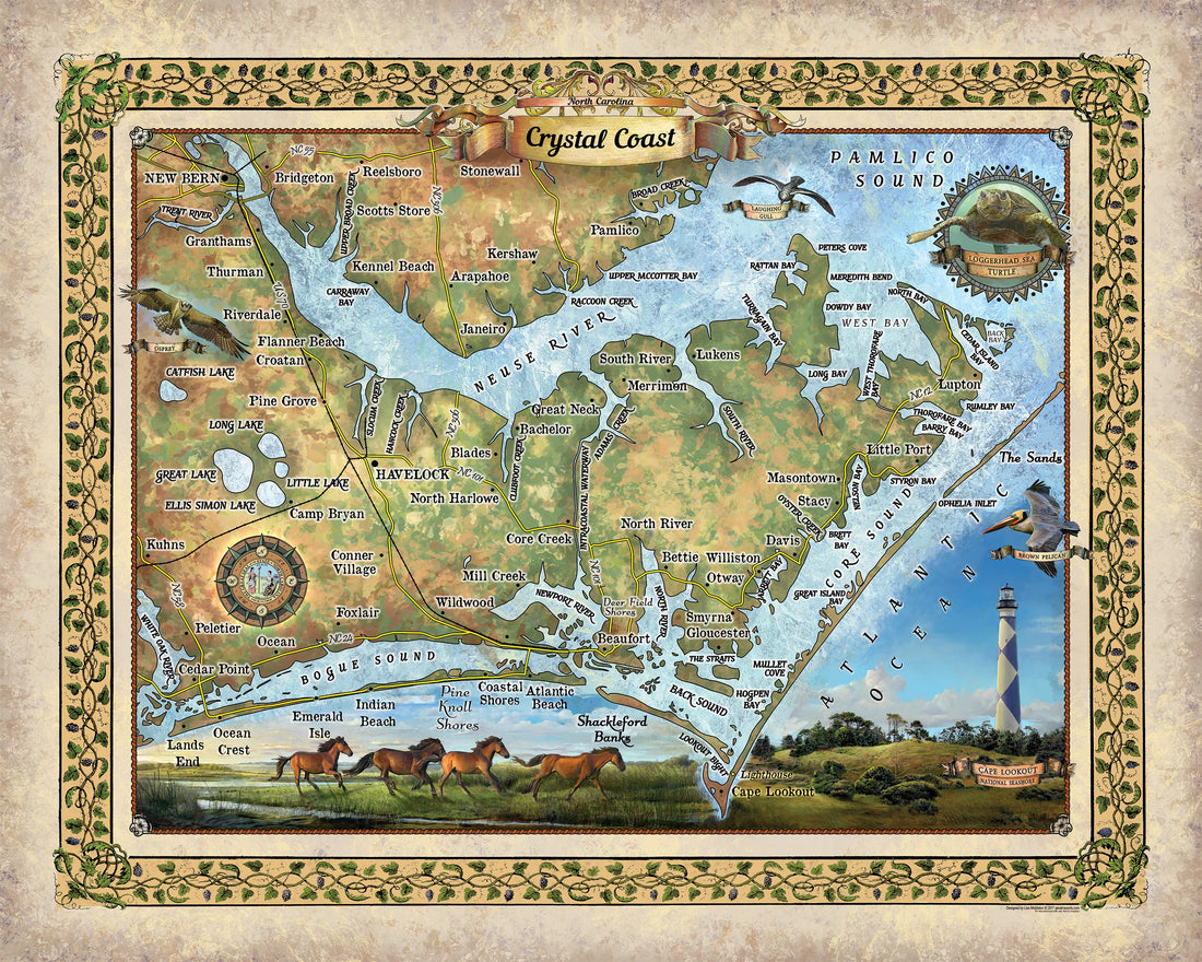 Travel Tuesday Map Feature: Crystal Coast, North Carolina image