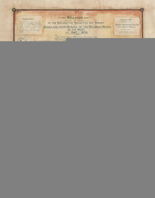 Discovery Map Series: History Of The Exploration Of The Colorado 1908 image