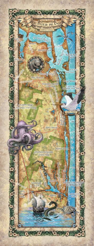 Tuesday Travel Map Series: Jupiter Island and Vicinity, Florida image