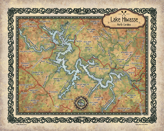 Discovery Map Series: Lake Hiwassee, North Carolina image