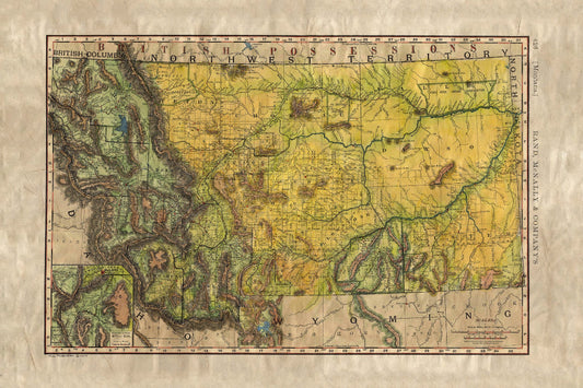 Discovery Map Series: 079 Montana Railroads 1893 image