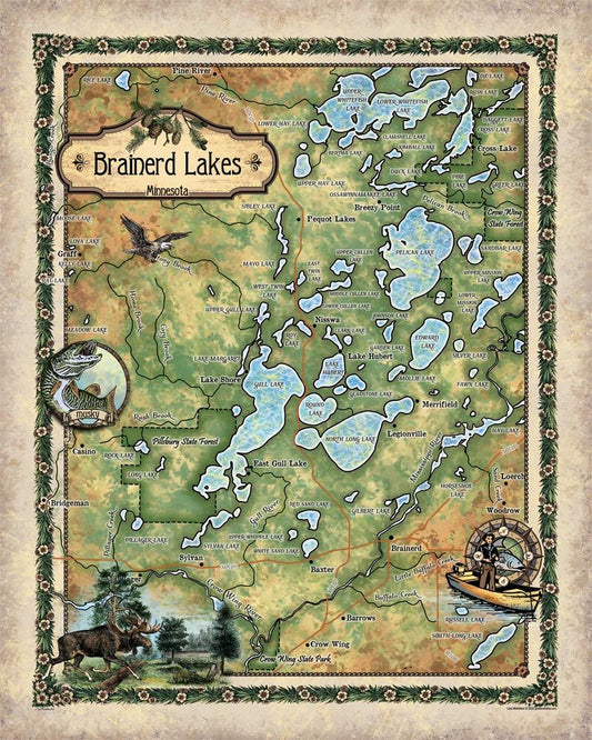 Discovery Map Series: Brainerd Lakes, Minnesota image