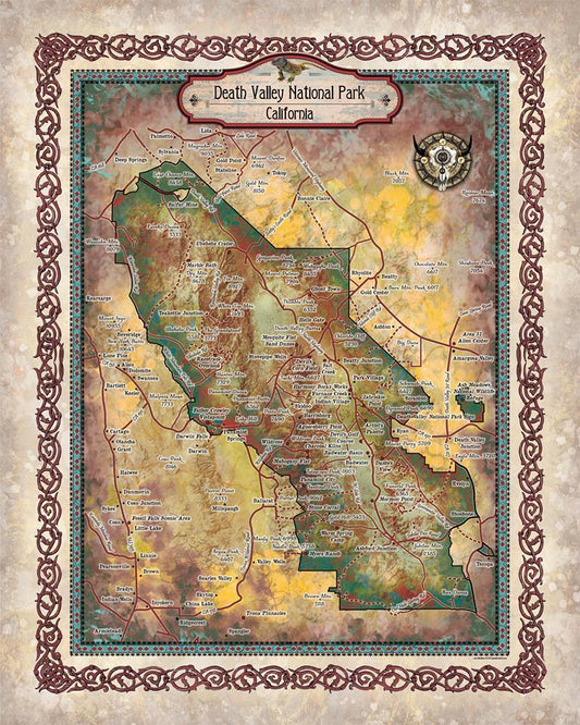 Travel Tuesday Map Feature: The Sites Of Death Valley National Park, California image