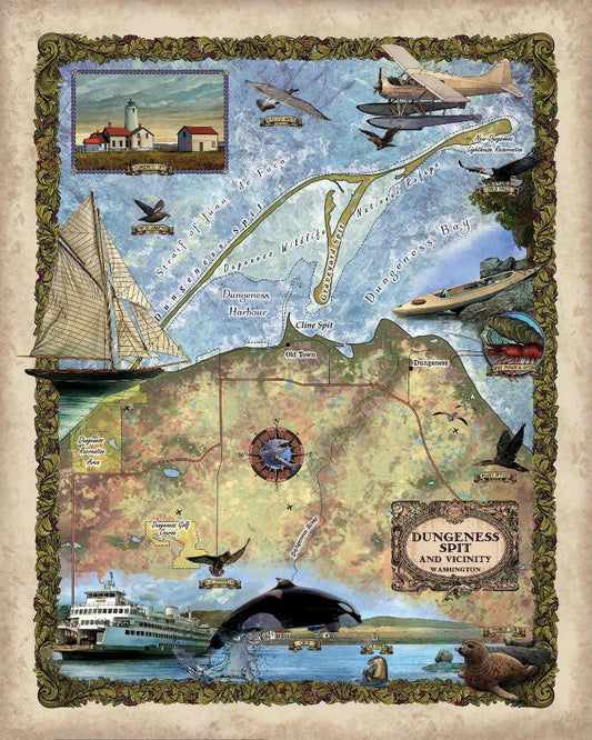 Discovery Map Series: Dungeness Spit, Washington image