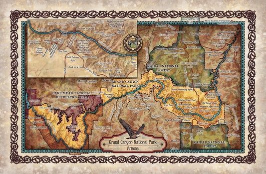 Travel Tuesday Map Feature: Grand Canyon Sites And Hikes image