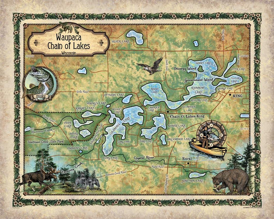 Tuesday Travel Feature: Chain O' Lakes, Waupaca Wisconsin image
