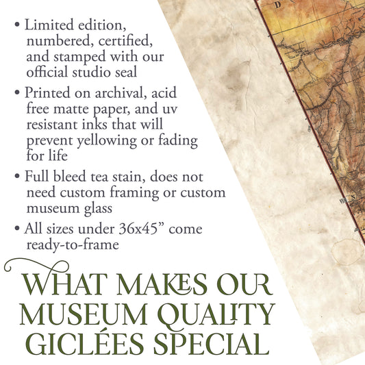 map of minnesota, map of iowa, map of great plains, vintage historic antique map poster, oversize wall art, cartography gift, indian tribes