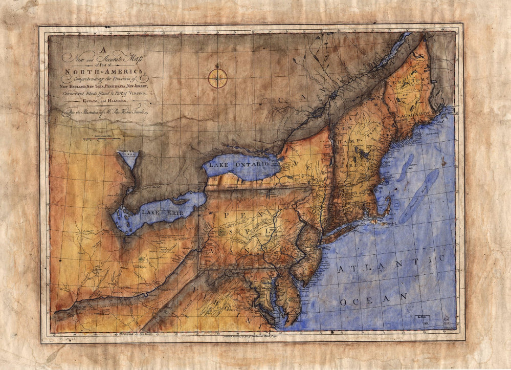 084 New and Accurate Map of Part of North America 1771