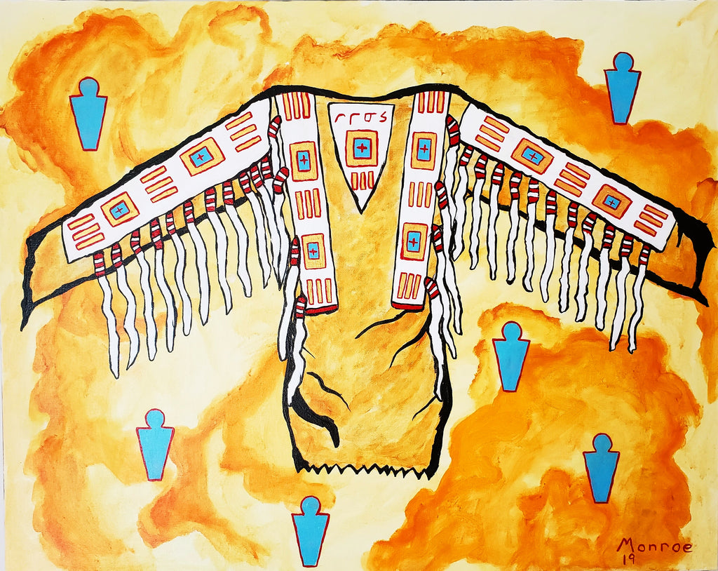 Weasel Shirt Art Painted Shower Curtain Unique Design For Bathroom & Washroom Decor - Art Of Lauren Monroe Jr