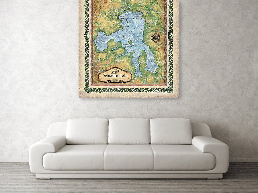Montana Gift, Yellowstone Gift, Hiker Gift, Montana Vintage, Montana Art, Yellowstone, Yellowstone National Park, Montana Home, Hiker Art