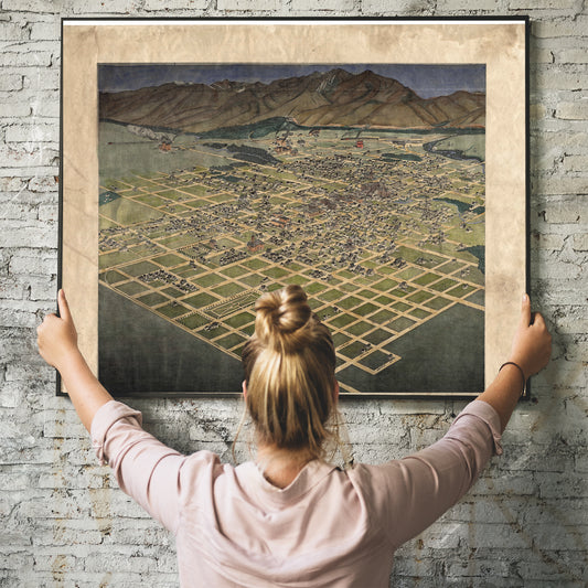 Montana Map, map of Bozeman, Vintage map, Vintage map art, Montana vintage map, old map, antique map, map vintage, map art vintage, wall map