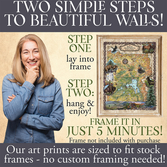 156, yellowstone, map yellowstone, yellowstone map, art yellowstone, yellowstone art, yellowstone national park, YNP poster, YNP art, YNP