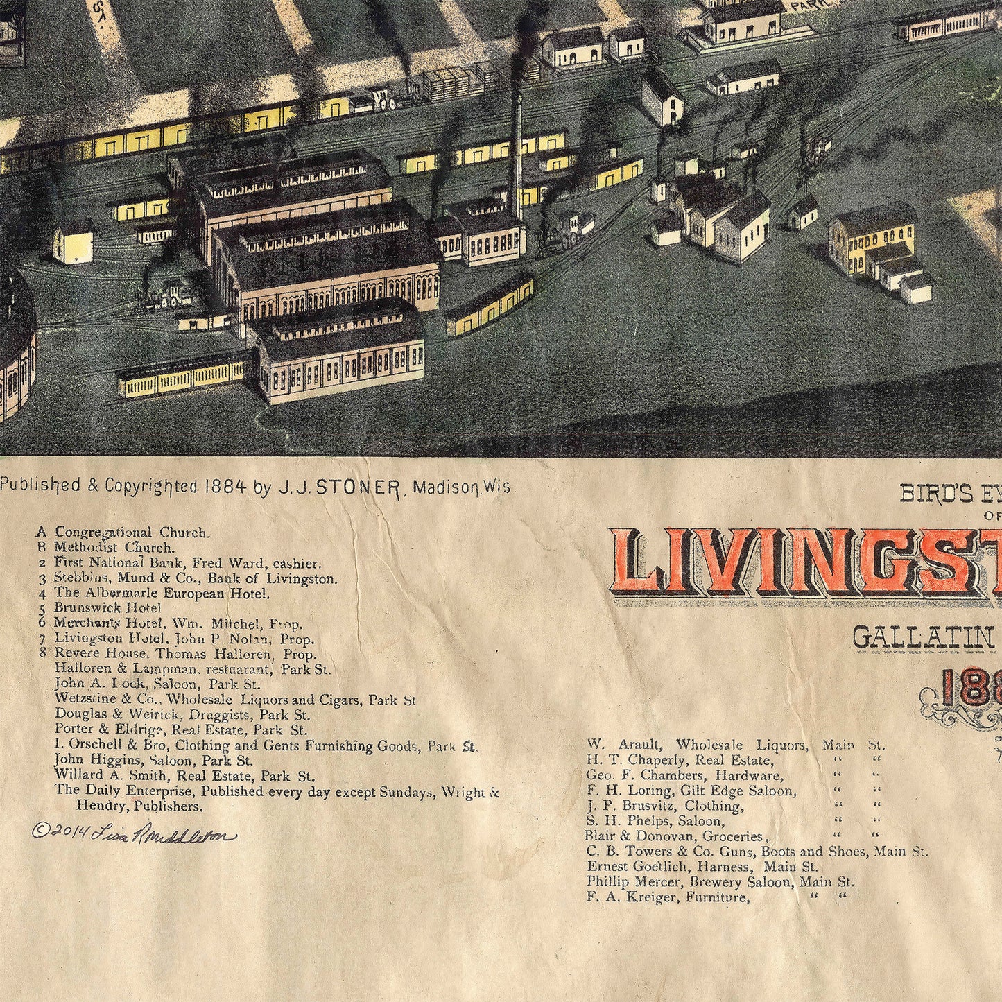 70 Livingston, Montana 1884 Vintage map,Montana vintage map,old map,map art vintage,vintage map Montana,map antique,Montana map,nautical map