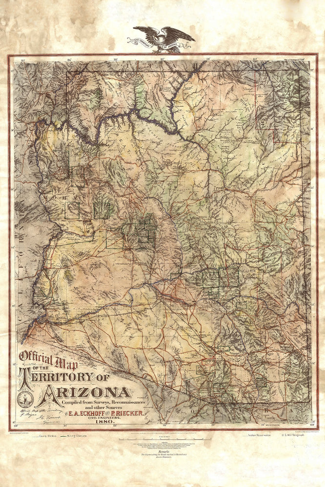 015 Arizona Territory- one of a kind hand painted original