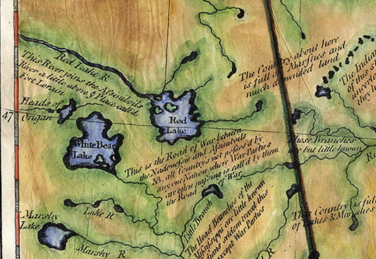 027 Carver Map of one Early route to the Northwest passage 1781