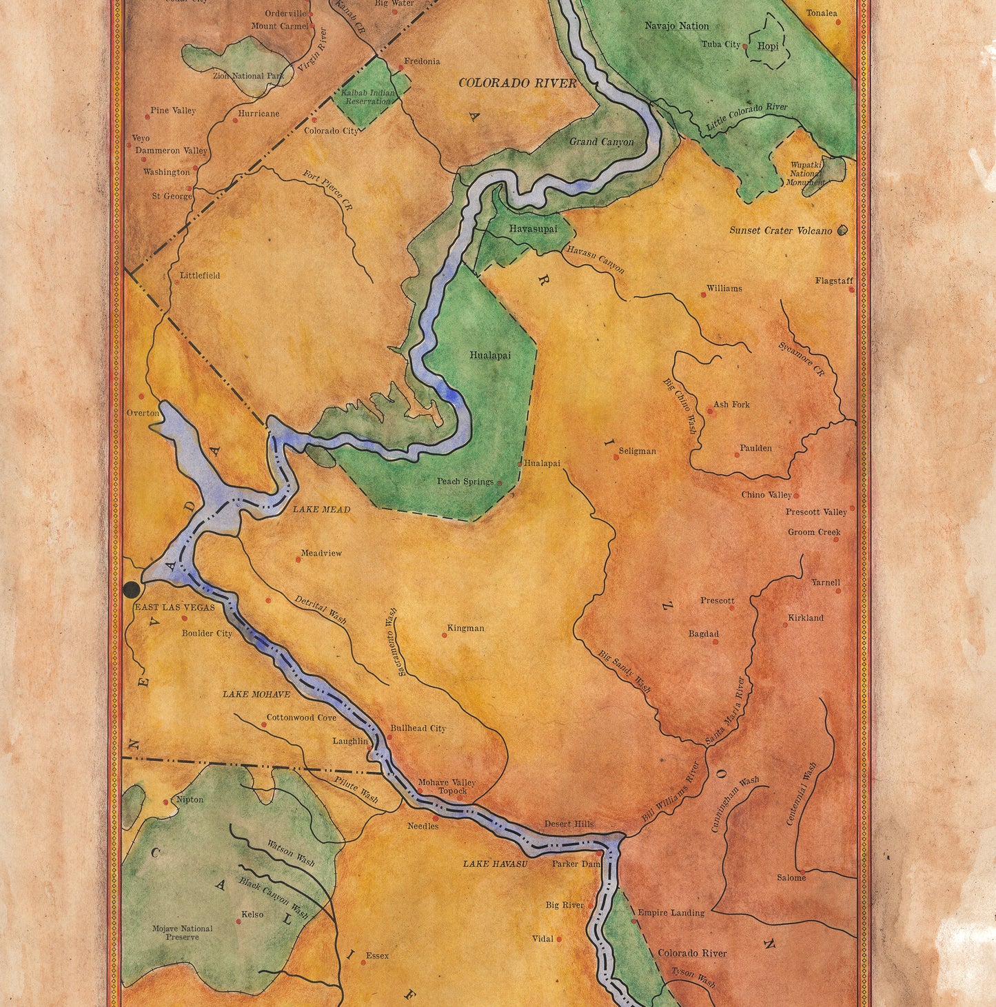 206 Colorado River Ribbon Map