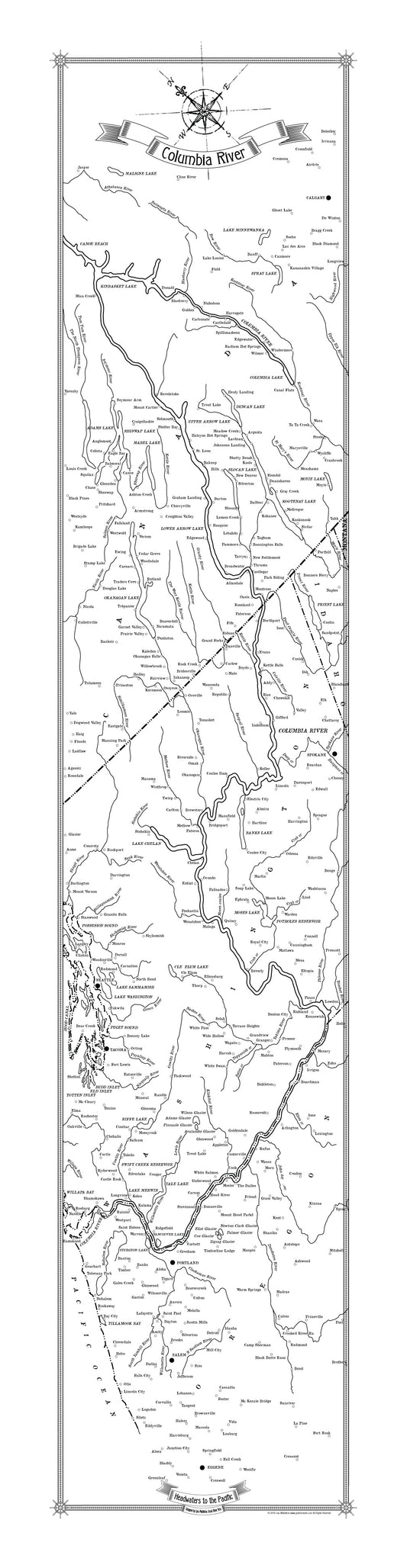 189 Columbia River, Headwaters to the Pacific Ocean