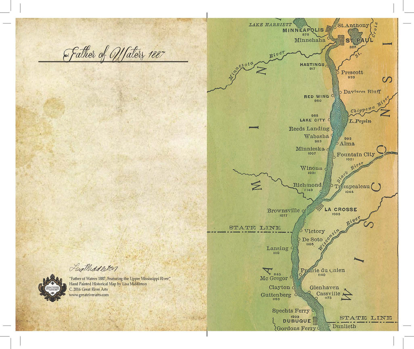 039 Father of Waters 1887 Mississippi River