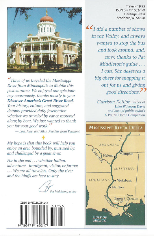 Discover America's Great River Road, Vol 4 - Memphis, TN to The Gulf of Mexico By Pat Middleton