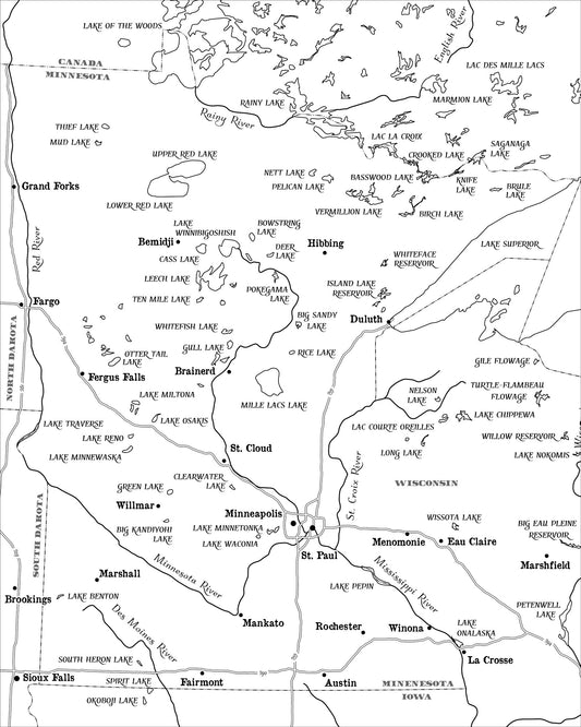 Lakes and Rivers of Minnesota