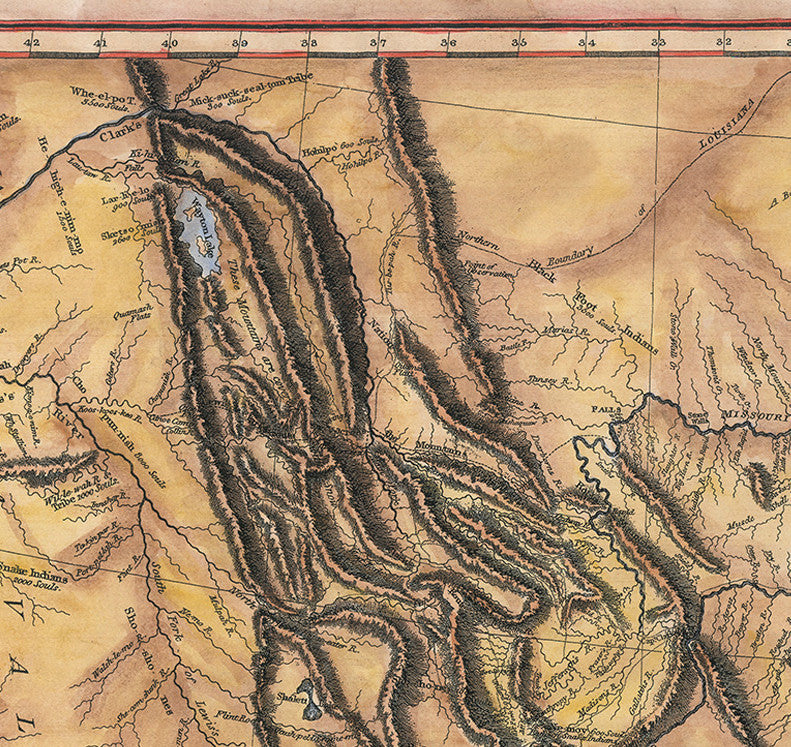 212 Lewis and Clark Expedition Map 1804-1806
