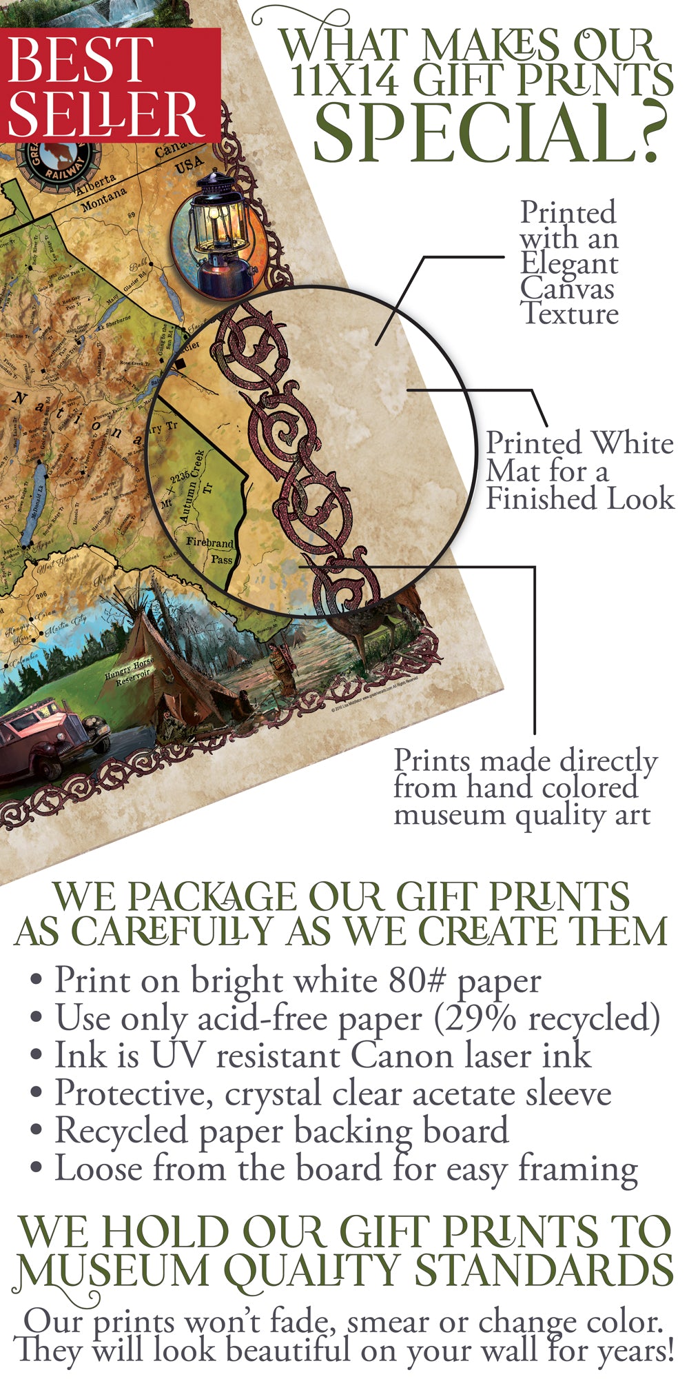 Glacier, Glacier National Park, Glacier Park, Hunter Gift, Cabin Gift, Hiker Gift, Hiker Wall Art, Montana Home, Montana Gift, Montana Art
