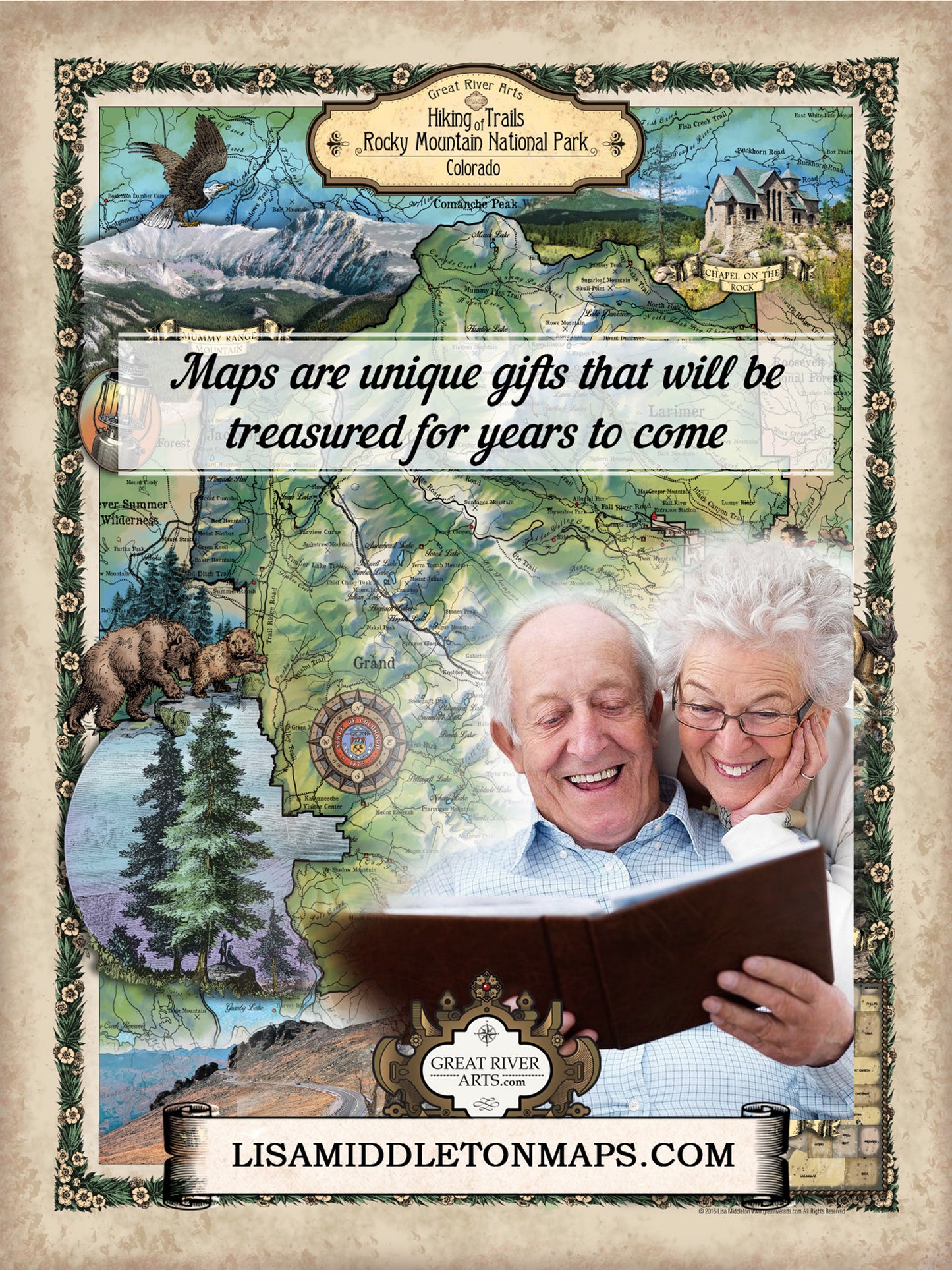 Grand Canyon, Grand Canyon map, grand canyon national park, Yellowstone national park, Bryce canyon, Zion, national park map, western decor