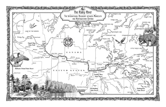 Rainy River, International Border between Minnesota and Ontario