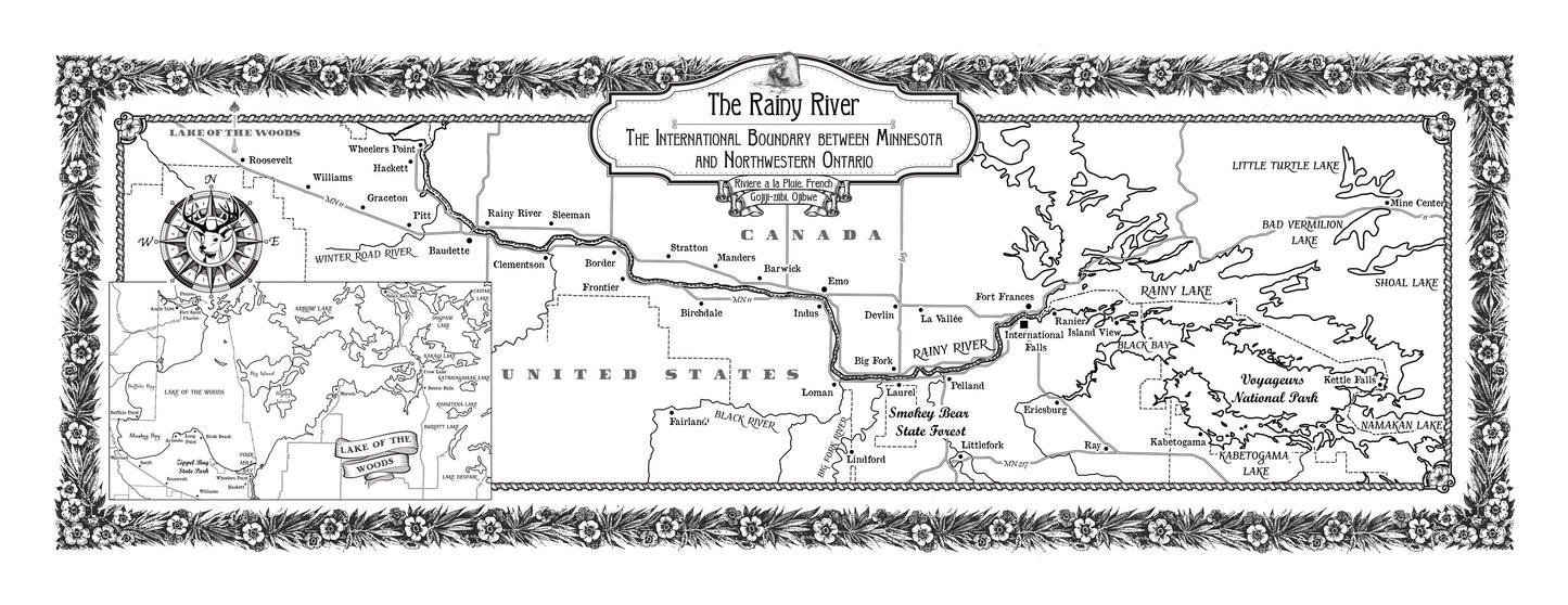 Rainy River, International Border between Minnesota and Ontario, Long version