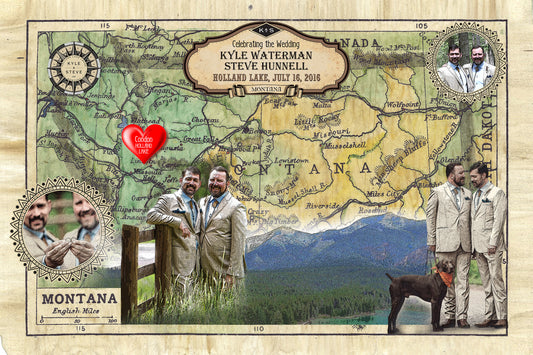 Wedding Anniversary Map