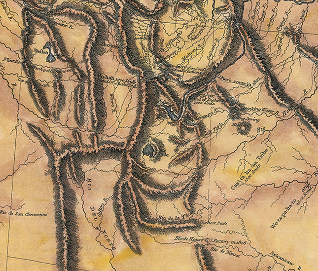 212 Lewis and Clark Expedition Map 1804-1806