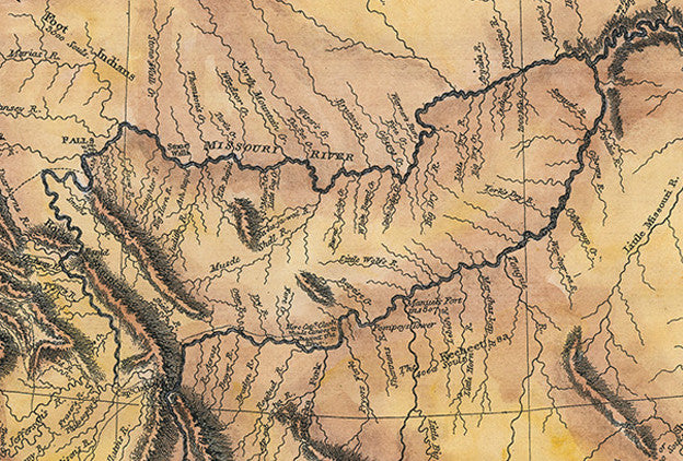 212 Lewis and Clark Expedition Map 1804-1806