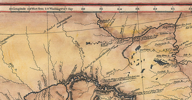 212 Lewis and Clark Expedition Map 1804-1806