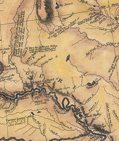 212 Lewis and Clark Expedition Map 1804-1806