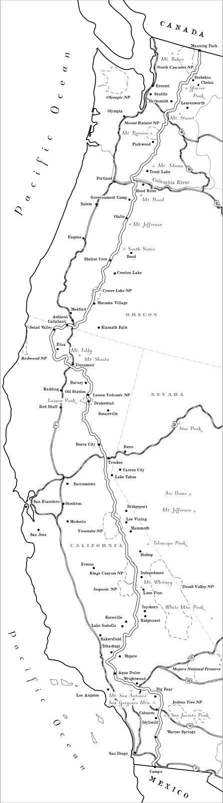 Pacific Crest Trail Custom Designed by Lisa Middleton