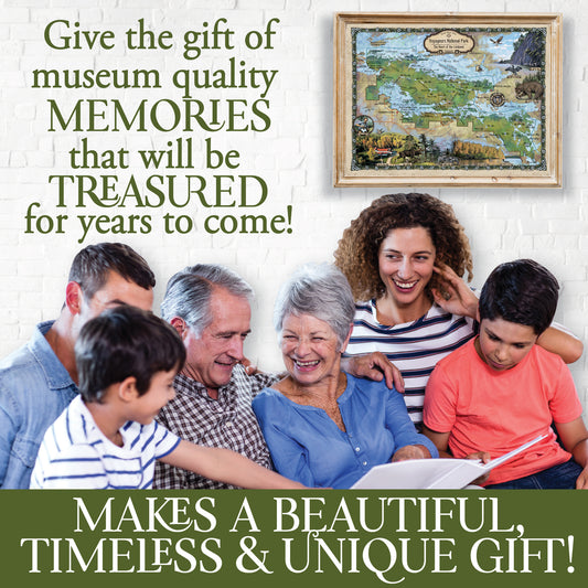 Voyageurs National Park Minnesota Historic Map Art Print Poster Artwork Vintage Style Abstract Wall-Unframed Great Home Decor & Gift