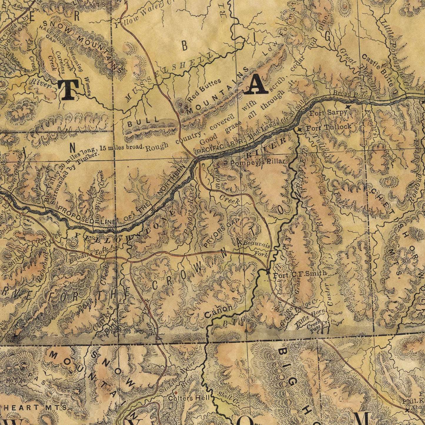 81 Montana Wagon Roads 1889 Vintage map art,Montana vintage map,old map,antique maps,map vintage,map art vintage,vintage map montana,map ant