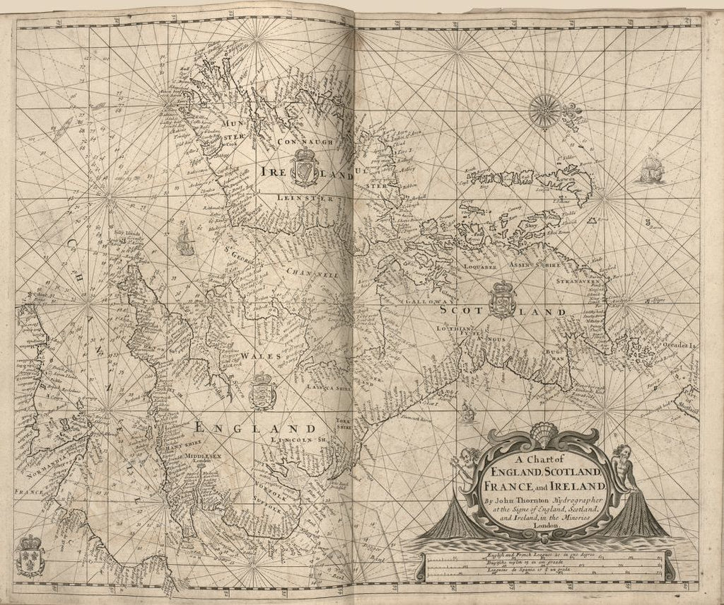 A Chart of England, Scotland, France, and Ireland