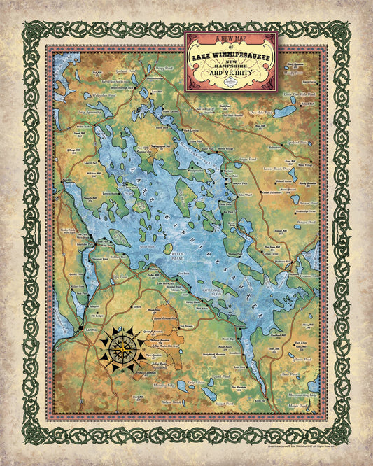 275-Lake Winnipesaukee New Hampshire Custom map