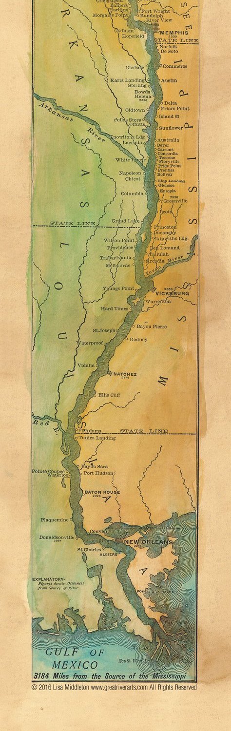 039 Father of Waters 1887 Mississippi River