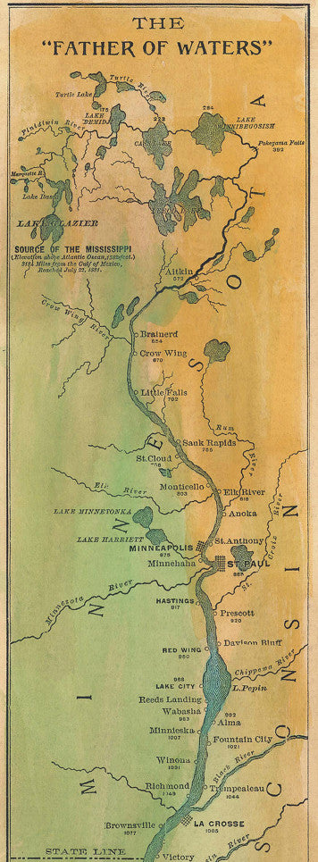 039 Father of Waters 1887 Mississippi River