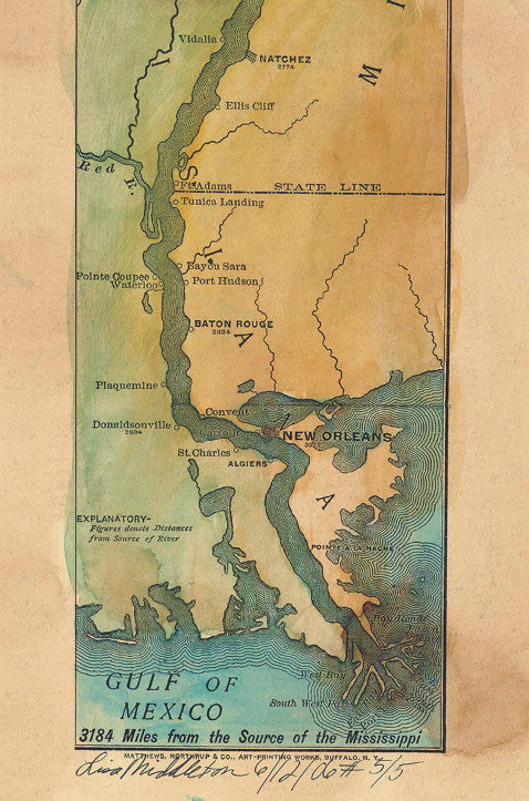 039 Father of Waters 1887 Mississippi River