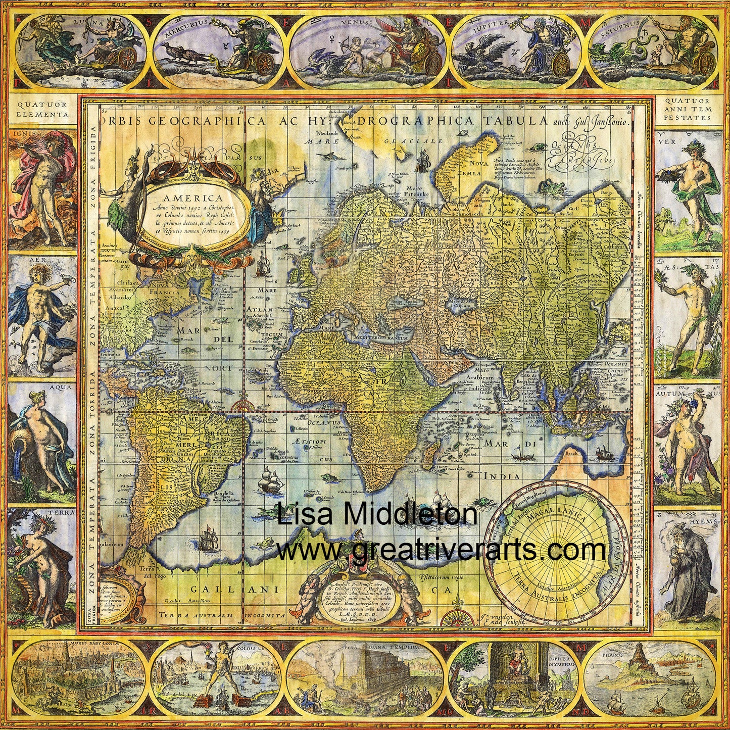 Old World 36x36" Charmeuse silk scarf