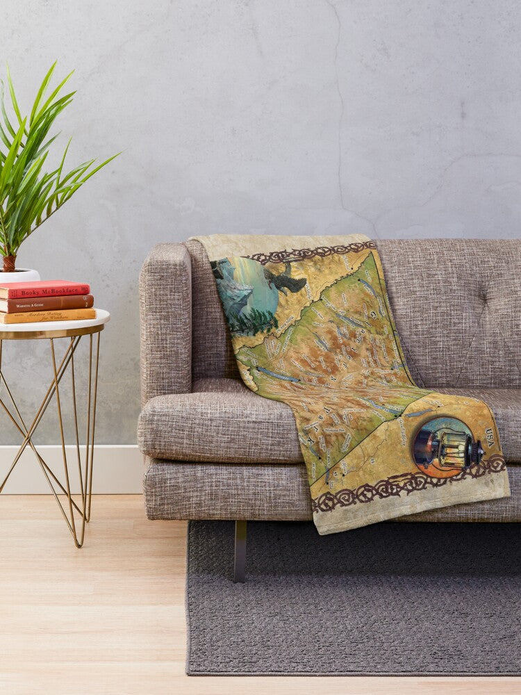 *** Limited Edition Wholesale Sherpa/Silky Fleece Blankets From Great River Arts