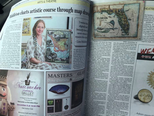 Middleton charts artistic course through map drawing image