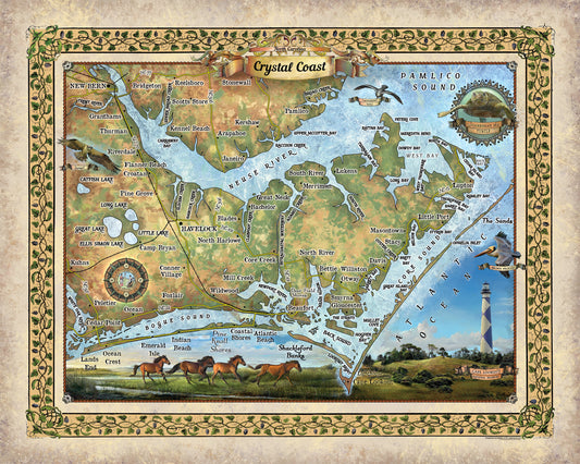 Travel Tuesday Map Feature: Crystal Coast, North Carolina image