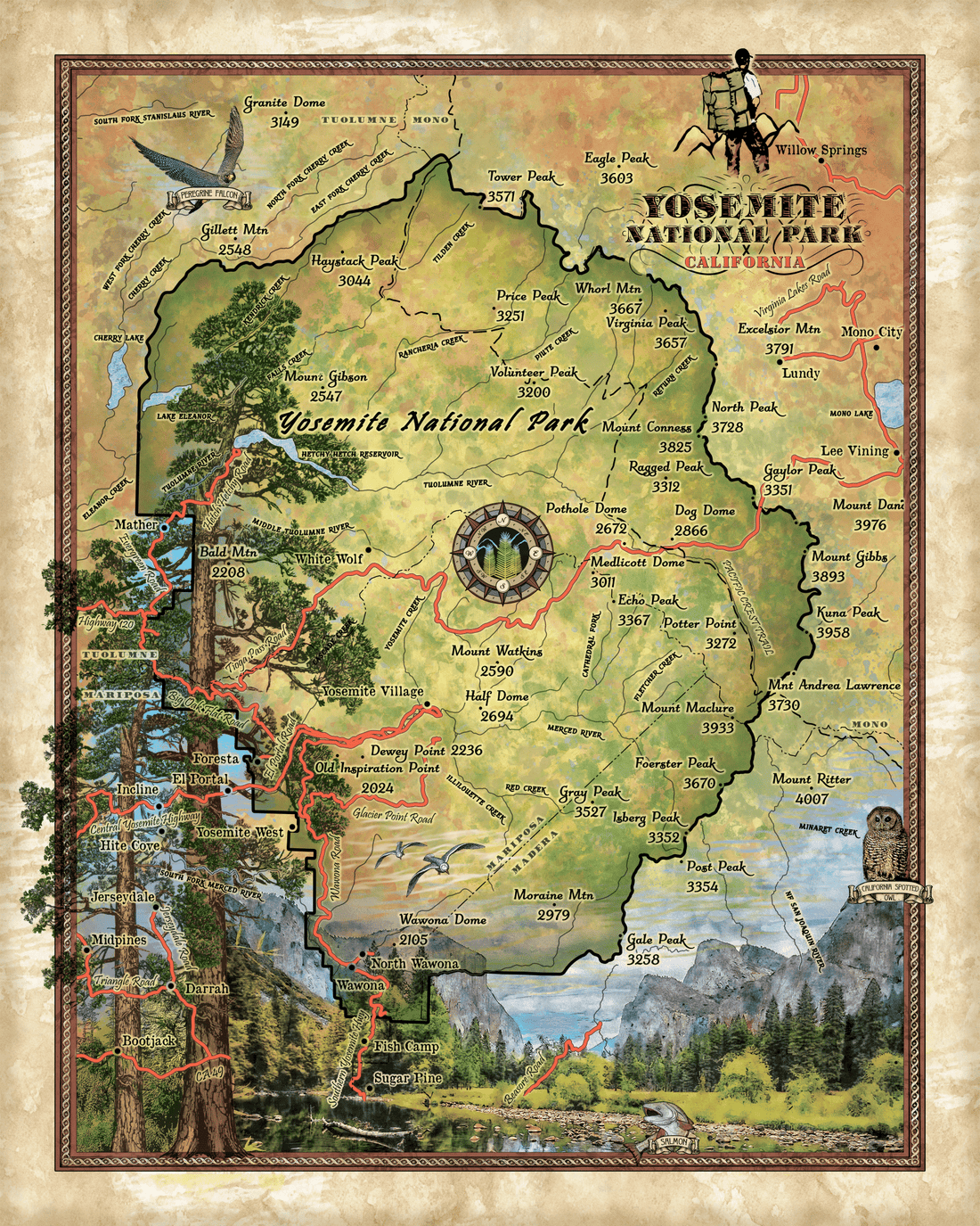 Travel Tuesday Map Feature: Yosemite National Park California image