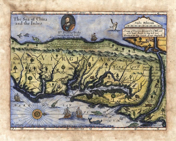 Discovery Map Series: Map of Virginia image